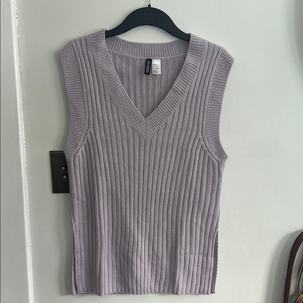 Short sleeve sweater vest dress